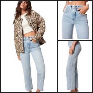 NWT Good American Good Heritage Straight Leg Jeans 12/31